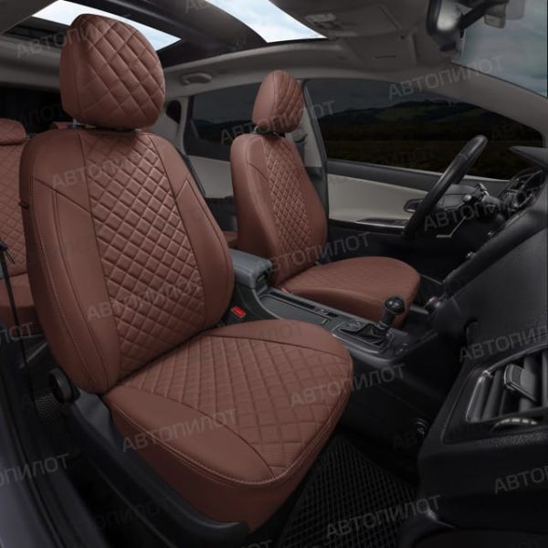 Чехлы Автопилот Экокожа Ромб на Jaecoo J7 (2023+)