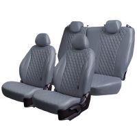 Чехлы Премиум Экокожа Байрон Ромб на Kia Venga -1, 02.2010-05.2015, YN, РЗС60/40, 3Г
