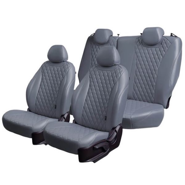 Чехлы Премиум Экокожа Байрон Ромб на Kia Venga -1, 02.2010-05.2015, YN, РЗС60/40, 3Г