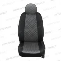 Чехлы Автопилот Алькантара Ромб на Kia Venga 1 2011-2018 г.в.