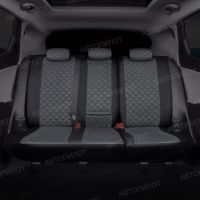 Чехлы Автопилот Алькантара Ромб на Kia Venga 1 2011-2018 г.в.
