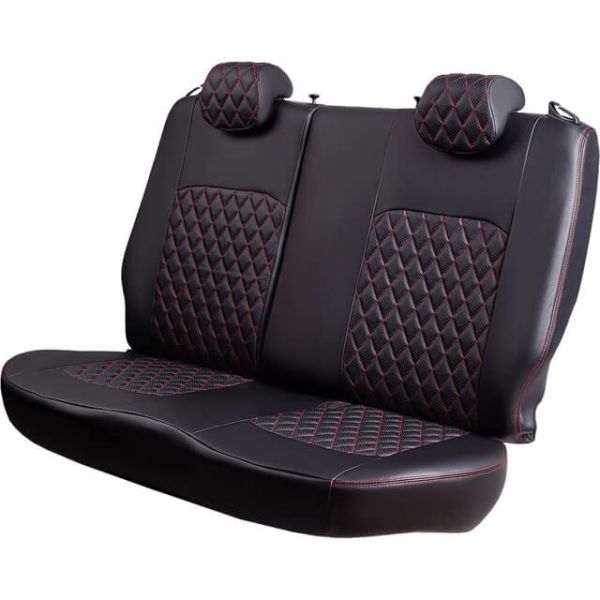 Чехлы Экокожа Турин Ромб на Kia Venga -1, 02.2010-05.2015, YN, РЗС60/40, 3Г