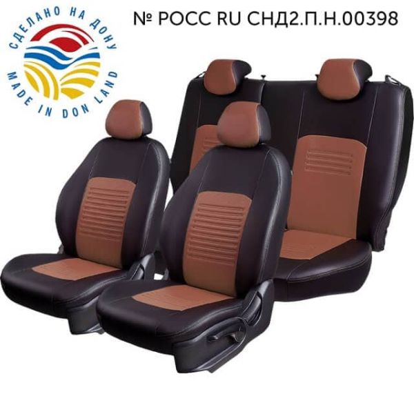 Чехлы Экокожа Турин Классик на Kia Venga -1, 02.2010-05.2015, YN, РЗС60/40, 3Г