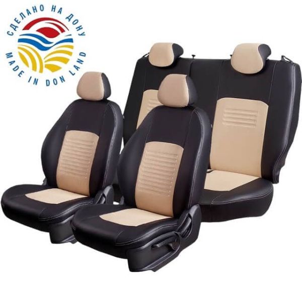 Чехлы Экокожа Турин Классик на Kia Venga -1, 02.2010-05.2015, YN, РЗС60/40, 3Г