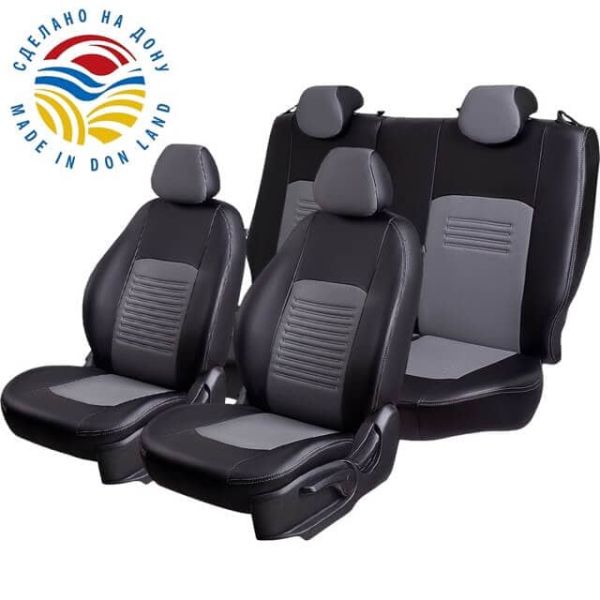 Чехлы Экокожа Турин Классик на Kia Venga -1, 02.2010-05.2015, YN, РЗС60/40, 3Г