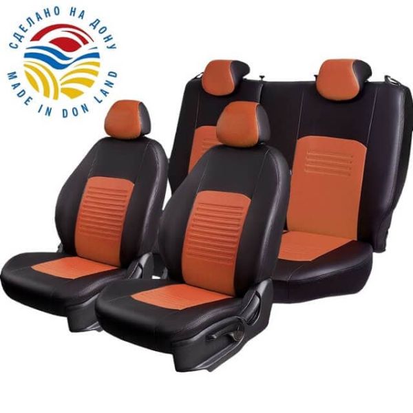 Чехлы Экокожа Турин Классик на Kia Venga -1, 02.2010-05.2015, YN, РЗС60/40, 3Г